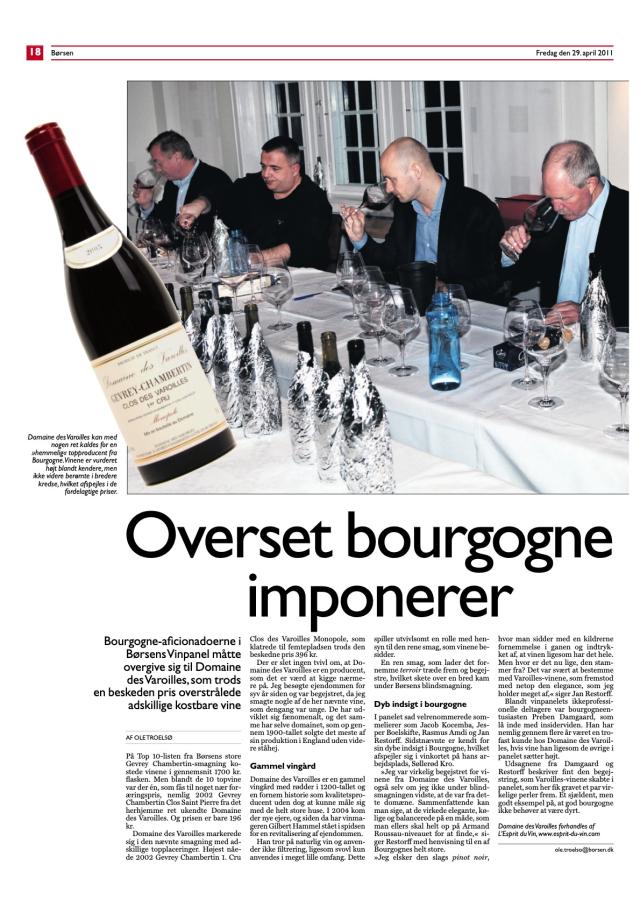 Overset Bourgogne imponerer